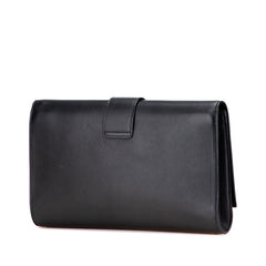 サンローラン Yライン クラッチバッグ 311213 ブラック レザー レディース SAINT LAURENT 【中古】