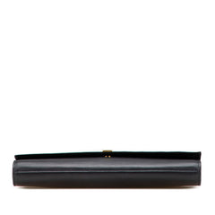 サンローラン Yライン クラッチバッグ 311213 ブラック レザー レディース SAINT LAURENT 【中古】