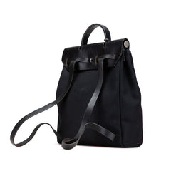 エルメス エールバッグ アドPM リュック バックパック ハンドバッグ 2WAY ブラック トワルオフィシエ レザー レディース HERMES 【中古】