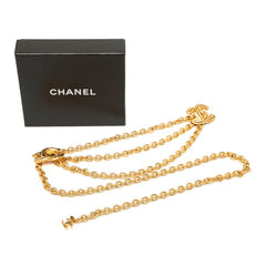 シャネル マトラッセ ココマーク チェーン ベルト ゴールド メッキ レディース CHANEL 【中古】