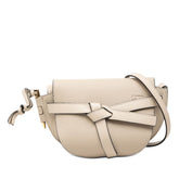 ロエベ アナグラム ゲート ミニ 斜め掛け ショルダーバッグ ベージュ系 レザー レディース LOEWE 【中古】