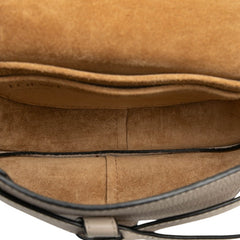 ロエベ アナグラム ゲート ミニ 斜め掛け ショルダーバッグ ベージュ系 レザー レディース LOEWE 【中古】