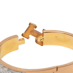 エルメス クリックH PM バングル ゴールド マルチカラー メッキ レディース HERMES 【中古】