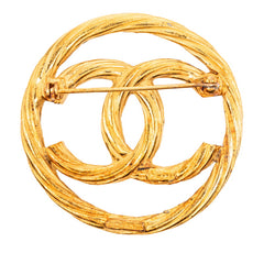 シャネル ヴィンテージ ココマーク ブローチ ゴールド メッキ レディース CHANEL 【中古】