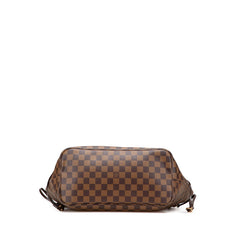 ルイ ヴィトン ダミエ ネヴァーフルMM ショルダーバッグ トートバッグ N51105 ブラウン PVC レザー レディース LOUIS VUITTON 【中古】
