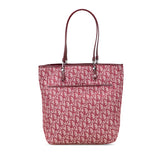 ディオール トロッター トートバッグ ショルダーバッグ ボルドー ワインレッド キャンバス レザー レディース Dior 【中古】