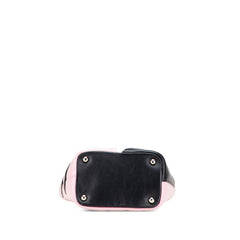 シャネル カンボンライン ココマーク ハンドバッグ トートバッグ ピンク ブラック ラムスキン レディース CHANEL 【中古】