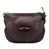 グッチ グッチシマ 斜め掛け ショルダーバッグ 145991 ブラウン レザー レディース GUCCI 【中古】