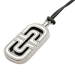 ブルガリ パレンテシ ネックレス シルバー ブラック ホワイト SV925 シルバー レディース BVLGARI 【中古】