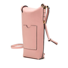 ロエベ アナグラム ゲートポケット ショルダー ポーチ ポシェット ピンク レザー レディース LOEWE 【中古】