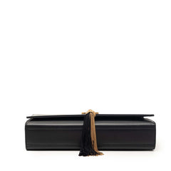 サンローラン ケイト スモール YSLロゴ タッセル チェーン ショルダーバッグ 474366 ブラック レザー レディース SAINT LAURENT 【中古】