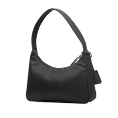 プラダ 三角ロゴプレート ミニハンドバッグ ショルダーバッグ 1NE515 ブラック ナイロン レディース PRADA 【中古】