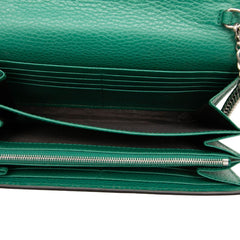 グッチ ディオニュソス チェーンウォレット ショルダーバッグ 401231 グリーン PVC レザー レディース GUCCI 中古