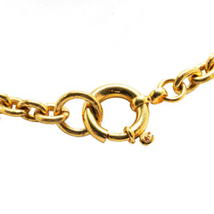 シャネル ヴィンテージ ココマーク チェーンネックレス ゴールド メッキ レディース CHANEL 【中古】