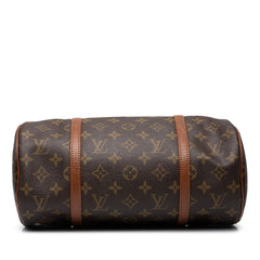 ルイ ヴィトン モノグラム パピヨン30 ハンドバッグ M51385 ブラウン PVC レザー レディース LOUIS VUITTON 中古