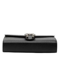 グッチ ディオニュソス 斜め掛け チェーンウォレット ショルダーバッグ 401231 ブラック レザー レディース GUCCI 【中古】