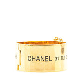 シャネル 31 RUE CAMBON PARIS テレフォンナンバー ココマーク ブレスレット バングル ゴールド メッキ レディース CHANEL 【中古】