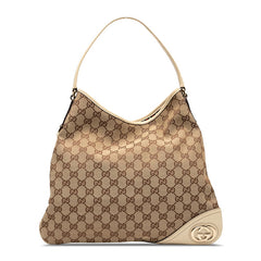 グッチ GGキャンバス ワンショルダーバッグ 169947 ベージュ アイボリー キャンバス レザー レディース GUCCI 【中古】