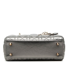ディオール カナージュ レディディオール ハンドバッグ ショルダーバッグ 2WAY シルバー ゴールド レザー レディース Dior 【中古】