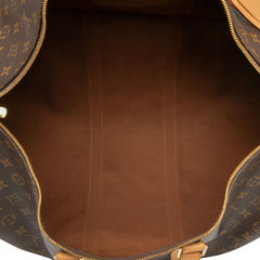 ルイ ヴィトン モノグラム キーポル バンドリエール 55 ボストンバッグ ショルダーバッグ 2WAY M41414 ブラウン PVC レザー レディース LOUIS VUITTON 【中古】