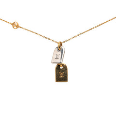 ルイ ヴィトン ナノグラム ペンダントネックレス M63141 ゴールド メッキ レディース LOUIS VUITTON 【中古】