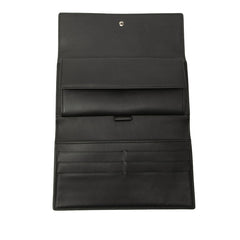 ルイ ヴィトン モノグラム マット ポルトトレゾール インターナショナル 長財布 M65102 ブラック PVC レディース LOUIS VUITTON 【中古】