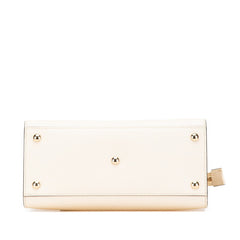 グッチ ソーホー ハンドバッグ ショルダーバッグ 2WAY 607722 アイボリー ベージュ レザー レディース GUCCI 【中古】
