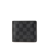 ルイ ヴィトン ダミエ グラフィット ポルトフォイユ マルコNM 二つ折り財布 N63336 ブラック PVC メンズ LOUIS VUITTON 【中古】