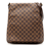 ルイ ヴィトン ダミエ ミュゼット 斜め掛け ショルダーバッグ N51302 ブラウン PVC レザー レディース LOUIS VUITTON 【中古】