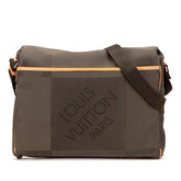 ルイ ヴィトン ダミエ ジェアン メサジェNM ショルダーバッグ M93226 テール カーキ キャンバス レザー レディース LOUIS VUITTON 【中古】