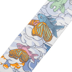 エルメス ツイリー Sur Mon Nuage 私の雲 スカーフ マルチカラー シルク レディース HERMES 【中古】