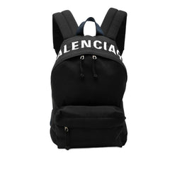 バレンシアガ ロゴ リュック バックパック 565798 ブラック ナイロン レディース BALENCIAGA 【中古】