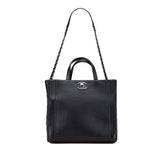 シャネル ココマーク ハンドバッグ チェーン ショルダーバッグ ブラック キャビアスキン レディース CHANEL 【中古】