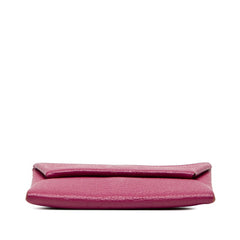 エルメス バスティア コインケース 小銭入れ ローズ パープル シェーブル レディース HERMES 【中古】