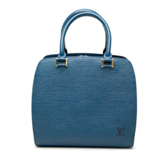 ルイ ヴィトン エピ ポンヌフ ハンドバッグ M52055 トレドブルー レザー レディース LOUIS VUITTON 【中古】