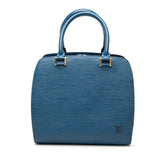 ルイ ヴィトン エピ ポンヌフ ハンドバッグ M52055 トレドブルー レザー レディース LOUIS VUITTON 中古
