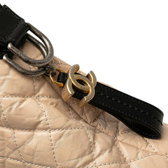 シャネル ガブリエル ココマーク ハンドバッグ ショルダーバッグ 2WAY ベージュ ブラック ラムスキン レディース CHANEL 【中古】