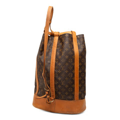 ルイ ヴィトン モノグラム ランドネGM ショルダーバッグ M42244 ブラウン PVC レザー レディース LOUIS VUITTON 【中古】
