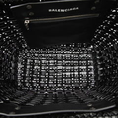 バレンシアガ ビストロS トートバッグ ショルダーバッグ 2WAY 671346 ブラック エナメル レディース BALENCIAGA 【中古】