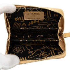 シャネル マトラッセ ココマーク コインケース 小銭入れ ゴールド ラムスキン レディース CHANEL 中古
