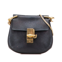クロエ ドリュー チェーン ショルダーバッグ ブラック レザー レディース Chloe 【中古】