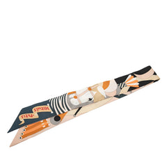 エルメス ツイリー Parade en Fanfare パラード アン ファンファーレ スカーフ ベージュ マルチカラー シルク レディース HERMES 【中古】