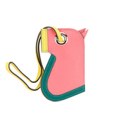 エルメス カマイユ 馬 キーホルダー バッグチャーム ローズアザレ マラカイト ライム ヴォーエプソン レディース HERMES 【中古】