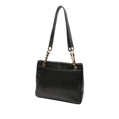 シャネル ココマーク トートバッグ ブラック キャビアスキン レディース CHANEL 【中古】