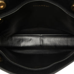 シャネル ココマーク トートバッグ ブラック キャビアスキン レディース CHANEL 【中古】