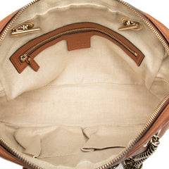 グッチ ソーホー フリンジ チェーン ショルダーバッグ 308983 ブラウン レザー レディース GUCCI 【中古】