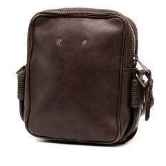 ルイ ヴィトン キュイールベキア トロターMM 斜め掛け ショルダーバッグ M95320 ブラウン レザー レディース LOUIS VUITTON 【中古】