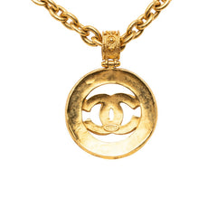 シャネル ココマーク グリポア ヴィンテージ ネックレス ゴールド マルチカラー メッキ ガラス レディース CHANEL 【中古】