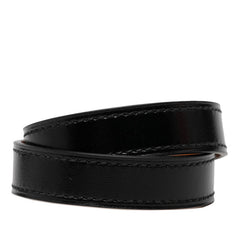 エルメス ケリー ドゥブルトゥール ブレスレット T1 ブラック ゴールド金具 ボックスカーフ メッキ レディース HERMES 【中古】