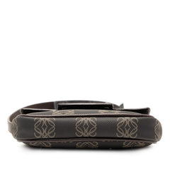 ロエベ アナグラム ボディバッグ ショルダーバック ブラウン PVC レザー レディース LOEWE 【中古】